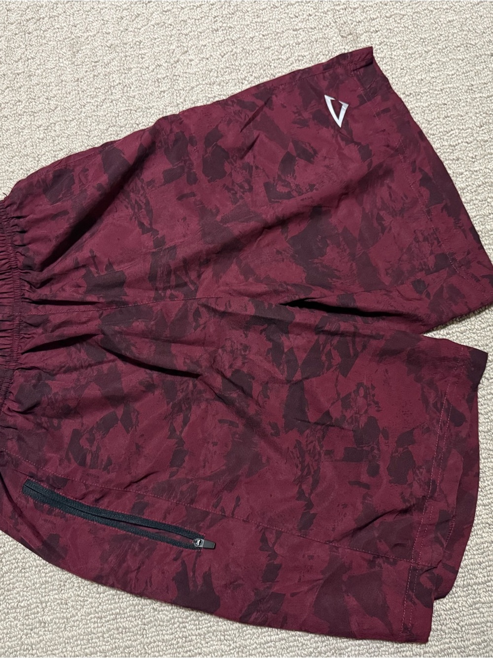 Maroon Men's Athletic Shorts